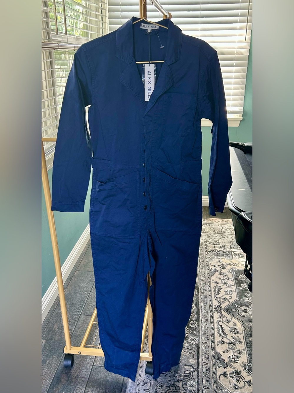$198 retail Alex Mill Navy One-Piece Jumpsuit size XS